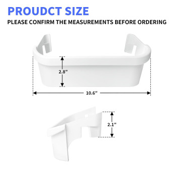 Upgraded 240351601 Refrigerator Freezer Door Bin Compatible With Frigidaire Kenmore Door Shelf Replace 240351600 240351607