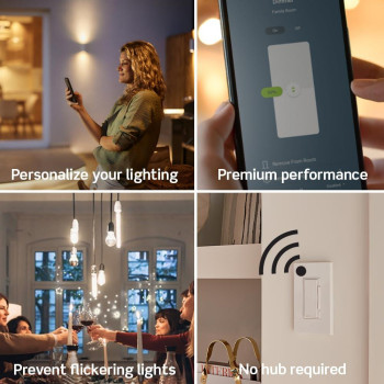 Leviton Decora Smart Elvled Phase Selectable Dimmer Switch Wifi 2Nd Gen Neutral Wire Required D2Elv1Bw