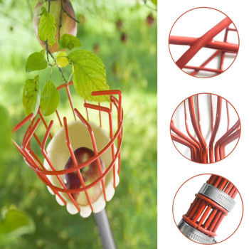 Coconut Fruit Picker Tool Fruit Picker With Basket And Pole Easy To Assemble Use Fruits Catcher Tree Picker For Getting Fruit