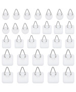 Cobee 30 Pcs Adhesive Picture Hanger Adhesive Hooks For Hanging Pictures Without Nails Plastic Picture Sticky Hangers For Home