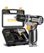 Cordless Drill Deko Pro 12V Power Battery Drill Set With Small Electric Drills And 38Inch Keyless Chuck With Portable Tool Se