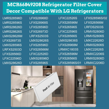 Mcr66849208 Mcr66849219 Cover Decor Compatible With Lg Refrigerators Lmrs28596D Lmrs28596S Lmrs28626D Lmrs28626S Etc Replac