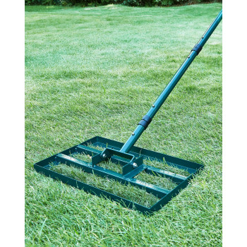 Lawn Leveling Rake Stainless Steel Lawn Leveler With 17 X10 Ground Plate 78 Adjustable Long Handle Heavy Duty Level La