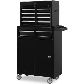 Big Red Atbt1204Rblack2 Torin Rolling Garage Workshop Tool Organizer Detachable 4 Drawer Tool Chest With Large Storage Cabine