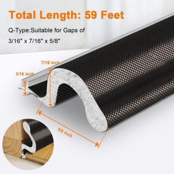 Storystore Door Weather Stripping 59 Ft Foam Kerf Weather Stripping Door Seal For Doors And Windows Insulation With Slot Card F