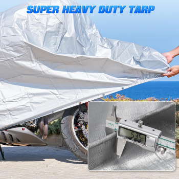 Rengue 20Ft X 30Ft Heavyduty Tarp 16 Mil Thick Cover Waterproof Plastic Durable Tarpaulin With Metal Grommets Every 18 Inches