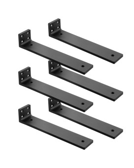 Shelf Bracket Floating Shelf Brackets 10 Inch Heavy Duty Wall Shelf Brackets 6 Pack For Shelves Support Hidden Metal L Bracket