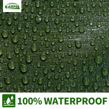 Tarpal Tarps Waterproof 10X14 Green Heavy Duty Tarp 16Mil Small Tarp With Brass Grommets Every 177 Tearuv Protection Cover F