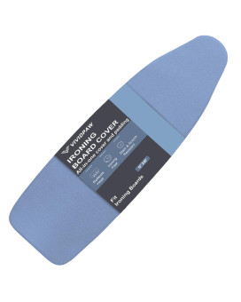 Vividpaw Ironing Board Cover And Pad Small Size 13X43 12X42 Thick Padding Elastic Edge Silicone Coated Adjustable Fastener