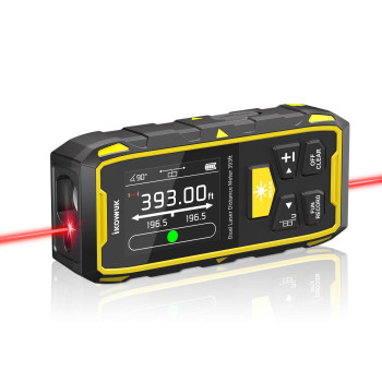 Ikovwuk Dual Laser Measuring Tool 393Ft120M Bilateral Laser Distance Meter 6 Unit Switching Rechargeable Digital Laser Measur