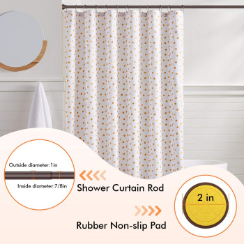 Shower Curtain Rod 3168 In Adjustable Curtain Rod No Drilling Tension Shower Rod Stainless Steel For Door Curtain Closet Rv Br