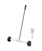 Vevor Magnetic Sweeper With Wheels 15Inch Mini Magnetic Sweeper 8 Lbs Capacity Adjustable Handle Lightweight Magnetic Pickup