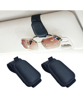 Yuoyar 4 Packs Magnetic Sunglass Holder For Car Visor Sunglasses Clip For Car Visor Universal Fit For Different Size Eyeglasse