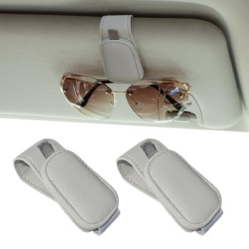 Yuoyar 4 Packs Magnetic Sunglass Holder For Car Visor Sunglasses Clip For Car Visor Universal Fit For Different Size Eyeglasse