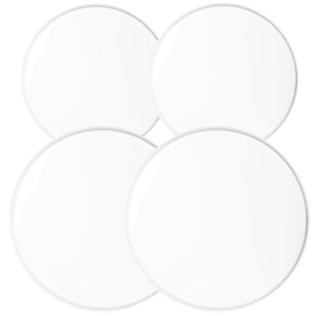 Iconikal Electric Stove Round Burner Covers White Set Of 4 85 And 105 Inch Diameter