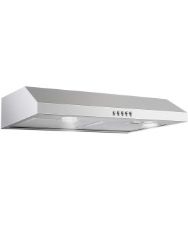 Sndoas Under Cabinet Range Hood Range Hood 30 Inch Under Cabinet Stainless Steel Brushed Ductless Range Hood Alterable To Ducted