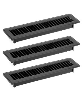 Sumnacon Floor Register 2 X 12 Inch Metal Floor Vents 3 Pack Floor Vent Covers With Adjustable Air Supply Lever Rust Proof Vent