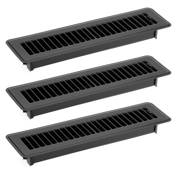 Sumnacon Floor Register 2 X 12 Inch Metal Floor Vents 3 Pack Floor Vent Covers With Adjustable Air Supply Lever Rust Proof Vent