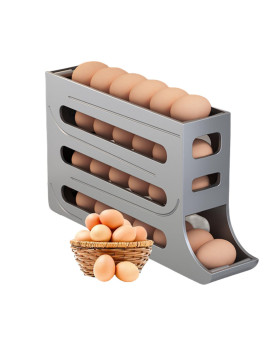 Egg Holder For Fridge Upgrade 4 Tiers Egg Holder For Fridge 28 Eggs Fridge Egg Rack Large Capacity Refrigerator Egg Trays Spa