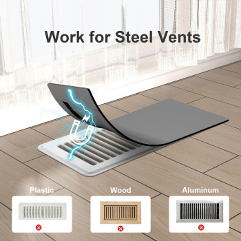 Magnetic Vent Covers For Home Floor Wall And Ceiling Vent Register Black Vent Covers 55 X 16 For Complete Seal Vent Cove