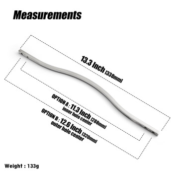 Gooki Low Profile Satin Nickel Cabinet Pulls Double Hole Centers 113126 Zinc Alloy Handle For Drawer Cupboard Wardrob