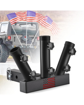 Gadfish Trailer Hitch Flagpole Mount Two Mounting Options Us Flag Hitch Mount Universal Flag Hitch Mount For All 2 Receiver