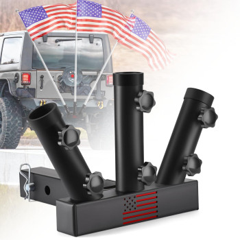 Gadfish Trailer Hitch Flagpole Mount Two Mounting Options Us Flag Hitch Mount Universal Flag Hitch Mount For All 2 Receiver