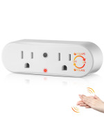 Saillong Clapping Light Control Switch 110V Wireless Wall Outlet With 2 Output Sockets Turn Electrical Onoff With Clapping Soun