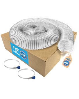 6 X 10 6 Inch Diameter By 10 Feet Long Ultraflex Clear Vue Heavy Duty Pvc Dust Debris And Fume Collection Hose Made In