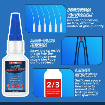 Plastic Glue 30 G Super Glue For Plastic Instant Model Glue With Anticlog Cap Strong Clear Plastic Glue For Miniatures Plas