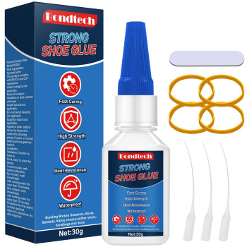 Shoe Glue 30 G Shoe Glue Sole Repair Instant Shoe Sole Glue Waterproof With Anticlog Cap Clear Heavy Duty Shoe Glue For Rub