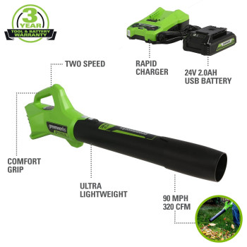 Greenworks 48V 2X24V 17 Cordless Push Mower 10 String Trimmer 320 Cfm Blower 10 Chainsaw And 22 Hedge Trimmer Combo