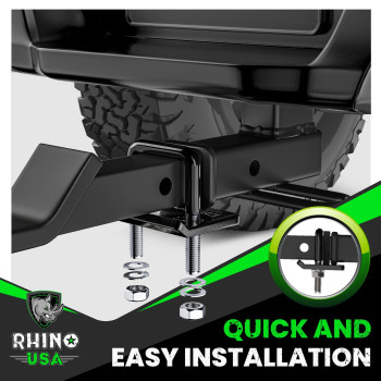 Rhino Usa Hitch Tightener Wsilencer Pad Kit 25 Inch Hitches Heavy Duty Antirattle Clamp Steel Stabilizer With Noise Cance