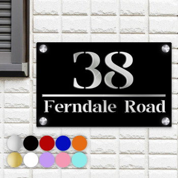 Xrlsg Personalized House Numbers For Outside Custom Address Sign Housewarming Gift Acrylic Address Numbers Modern Plaque For Gar