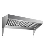 Gaomon Commercial Exhaust Hood 7Ft Rust Resistant Vent Hood Food Truck Hood Exhaust 201 Stainless Steel With 3 Detachable Ushap