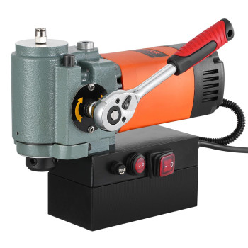 Vevor Low Profile Mag Drill Press 1300W 138 Boring Diameter 2422Lbf Power Magnetic Drill 650 Prm Electric Drilling Machin