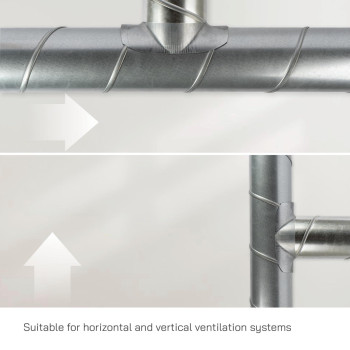 Vent Systems 20 To 4 Inch Saddle Branch For Hvac Systems Collar Connector For Optimal And Efficient Airflow Round Duct Ta