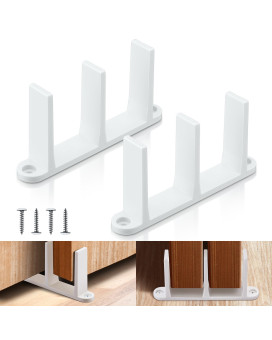 Saillong 2 Pack Sliding Closet Door Floor Guide Universal Closet Door Hardware For 138 Inch Thick Doors Sliding Door Track W