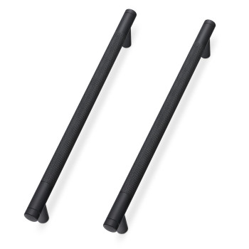 Komotia 20 Pack Matte Black Cabinet Pulls Knurled 712 Inch Hole Centers Kitchen Cabinet Handles Black Drawer Pulls Cabinet Har