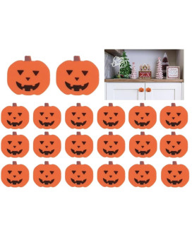 2024 New Halloween Christmas Acrylic Silicone Pumpkin Cabinet Knob Covers Pack Of 20 For Various Kitchen Cabinet Knob Covers Liv