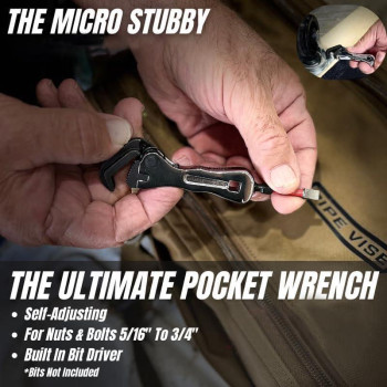 The Micro Stubby Micro Stubby Wrench Micro Self Adjusting Wrench Micro Stubby Pipe Vise Wrench Portable Multifunctional Wrench