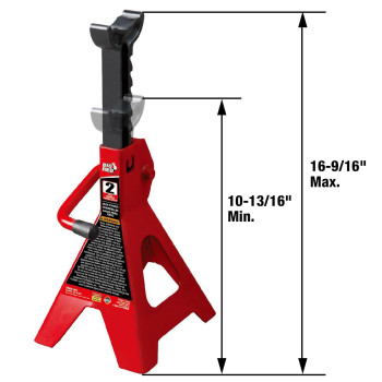 Big Red Torin Low Profile Floor Jack Hydraulic Trolley Floor Jack Combo With 2 Jack Stands 2 Ton 4000 Lb Capacity T820011