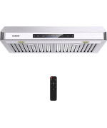 Under Cabinet Range Hood 36 Inch 900 Cfm Stainless Steel Kitchen Stove Vent Hood With 4 Speed Exhaust Fan Gesture Sensingtouch