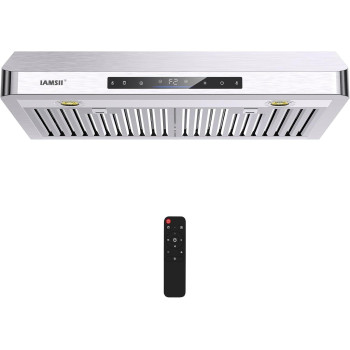 Under Cabinet Range Hood 36 Inch 900 Cfm Stainless Steel Kitchen Stove Vent Hood With 4 Speed Exhaust Fan Gesture Sensingtouch