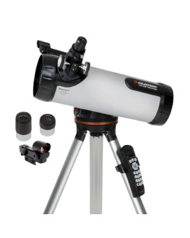 Celestron 114Lcm Computerized Newtonian Telescope Telescopes For Beginners 2 Eyepieces Fullheight Tripod Motorized Al