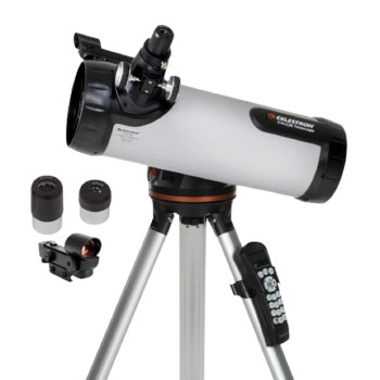 Celestron 114Lcm Computerized Newtonian Telescope Telescopes For Beginners 2 Eyepieces Fullheight Tripod Motorized Al