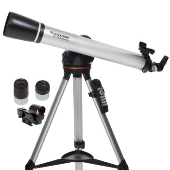 Celestron 80Lcm Computerized Refractor Telescope Telescopes For Beginners 2 Eyepieces Fullheight Tripod Motorized Alt