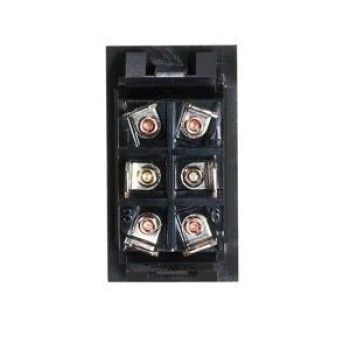 RV Designer S225 20 Amp 6 - Terminal Rocker Switch Black - Quantity 10