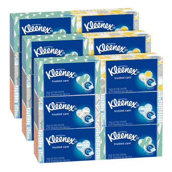 Kleenex Everyday Facial Tissues 210 Tissues Per Flat Box 18 Pack