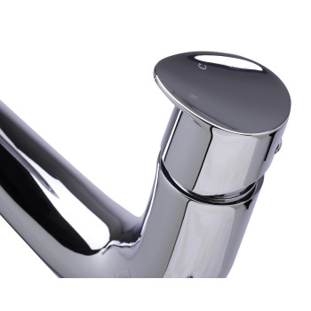 ALFI brand AB1570-PC Tall Wave Polished Chrome Single Lever Bathroom Faucet